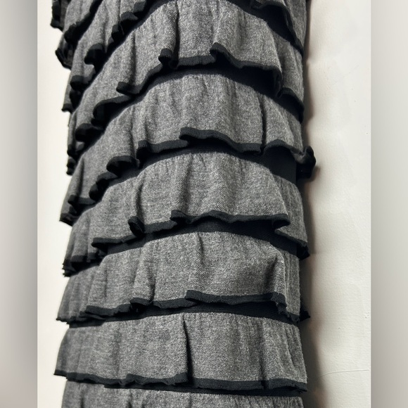 Gray Tiered Mini Dress - Picture 6 of 11
